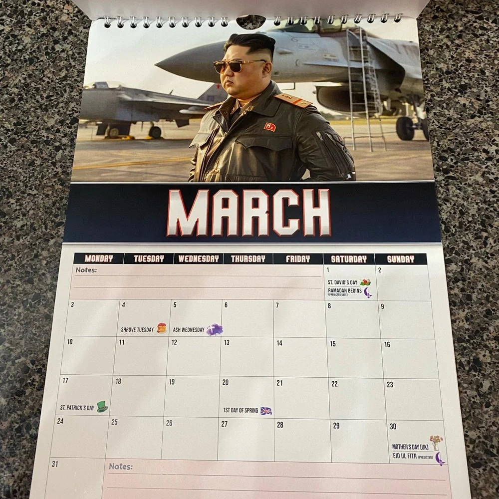 Top Gun 2025 Novelty Calendar NWT